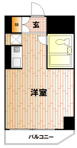 ライオンズマンション鶯谷第3　間取りj