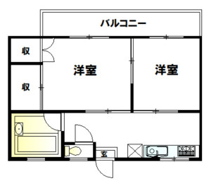 高津マンション203号室　間取りj