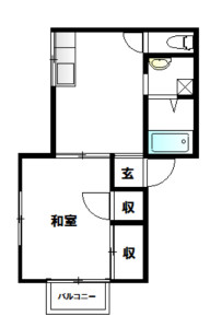 リリィハイム102号室　間取りj